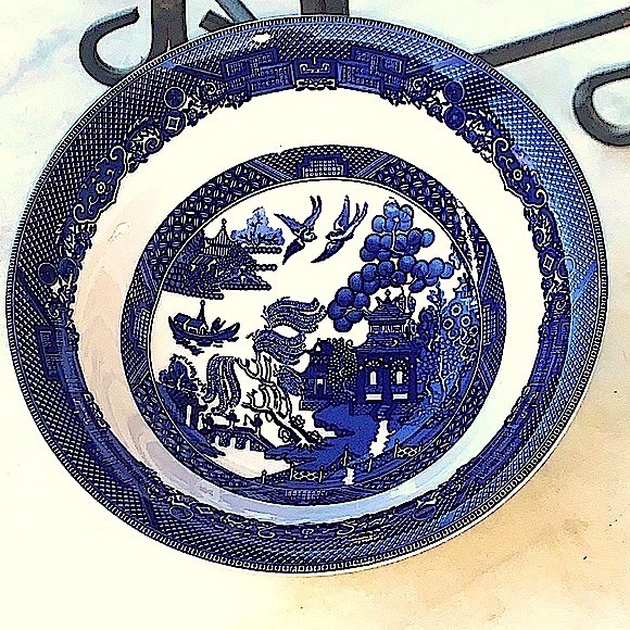 JOHNSON BROTHERS CLASSIC WILLOW CEREAL BOWL 6 INCH NEW ROUND BLUE - Picture 4 of 6